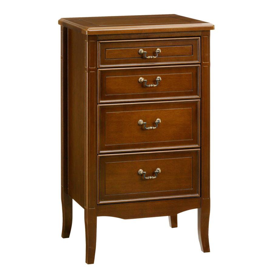 小物入れ 小物収納 チェスト リビングチェスト 木製 サイドチェスト アンティーク調 幅50cm 高さ85.5cm..