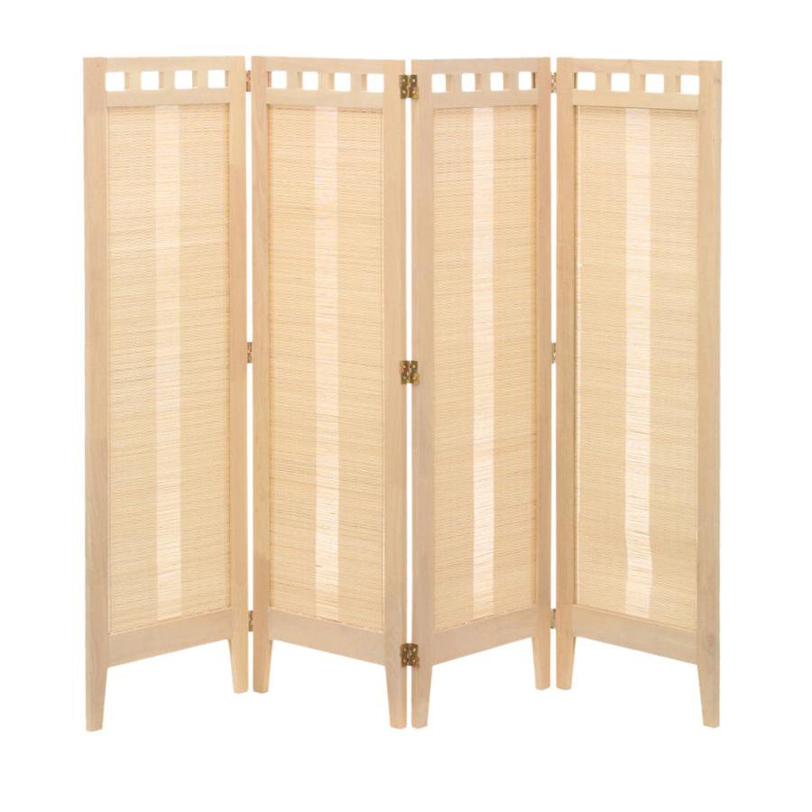 スクリーン パーテーション おしゃれ 衝立 ホワイト 4連 高さ130cm