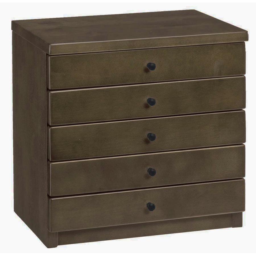 チェスト ミニチェスト 整理箱 引き出し 小物収納 幅38cm 5段 ブラウン 完成品