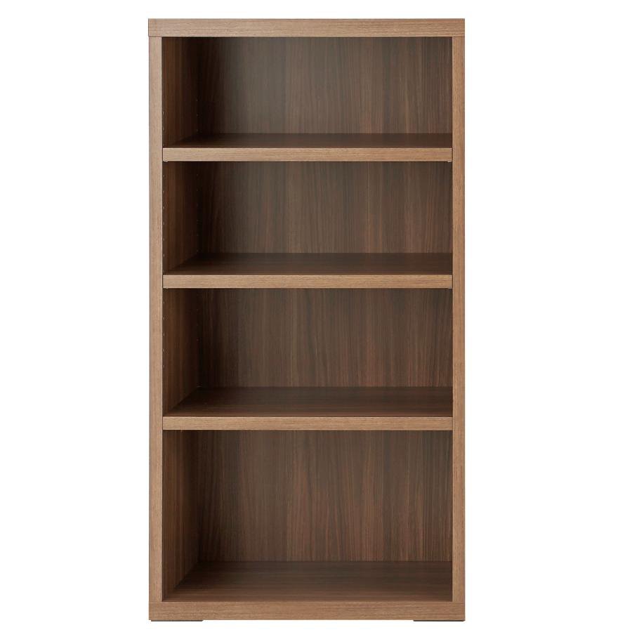Rakuten - リビングシェルフ 壁面収納 壁面本棚 システムラック 幅60 オープン 日本製 完成品 オープンラック 〔幅60×高さ113.8cm〕 リアルウォールナット