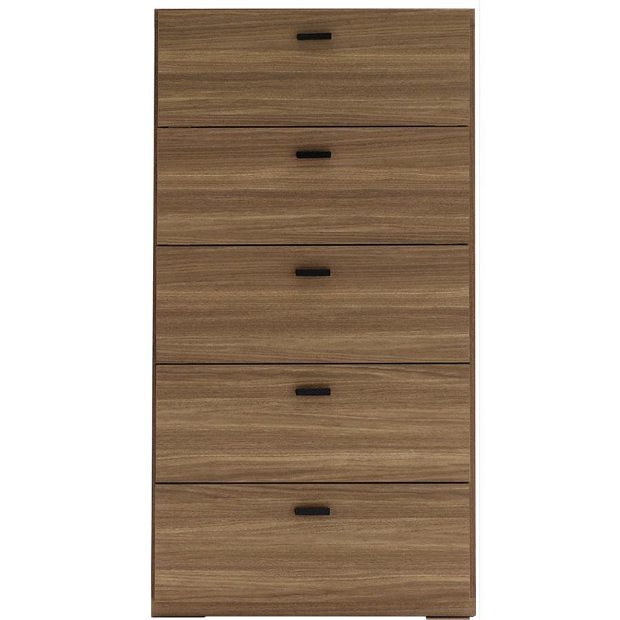 Rakuten - チェスト タンス 日本製 完成品 リビング リビングチェスト 幅60cm 高さ114cm ブラウン 引出し 5段 衣類収納 洋服箪笥 衣類チェスト
