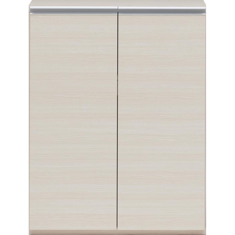 Rakuten - 靴箱 下駄箱 幅75cm 高さ96cm 全扉 ホワイトウッド シューズボックス シューズラック 靴入れ 玄関 収納 キャビネット 棚 収納庫 完成品 日本製