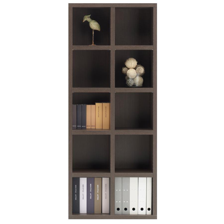 Rakuten - 本棚 書棚 棚 シェルフ 収納棚 2列 ハイタイプ 幅75cm 高さ180cm レベッカオーク ラック 完成品 日本製