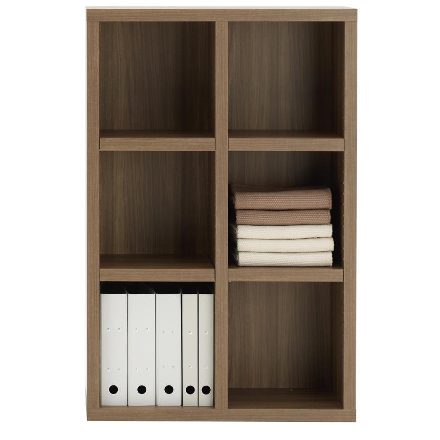 Rakuten - ラック オープンラック 幅75cm高さ114cm リアルウォールナット 本棚 完成品 棚 収納 収納棚 収納ラック ブックラック 日本製