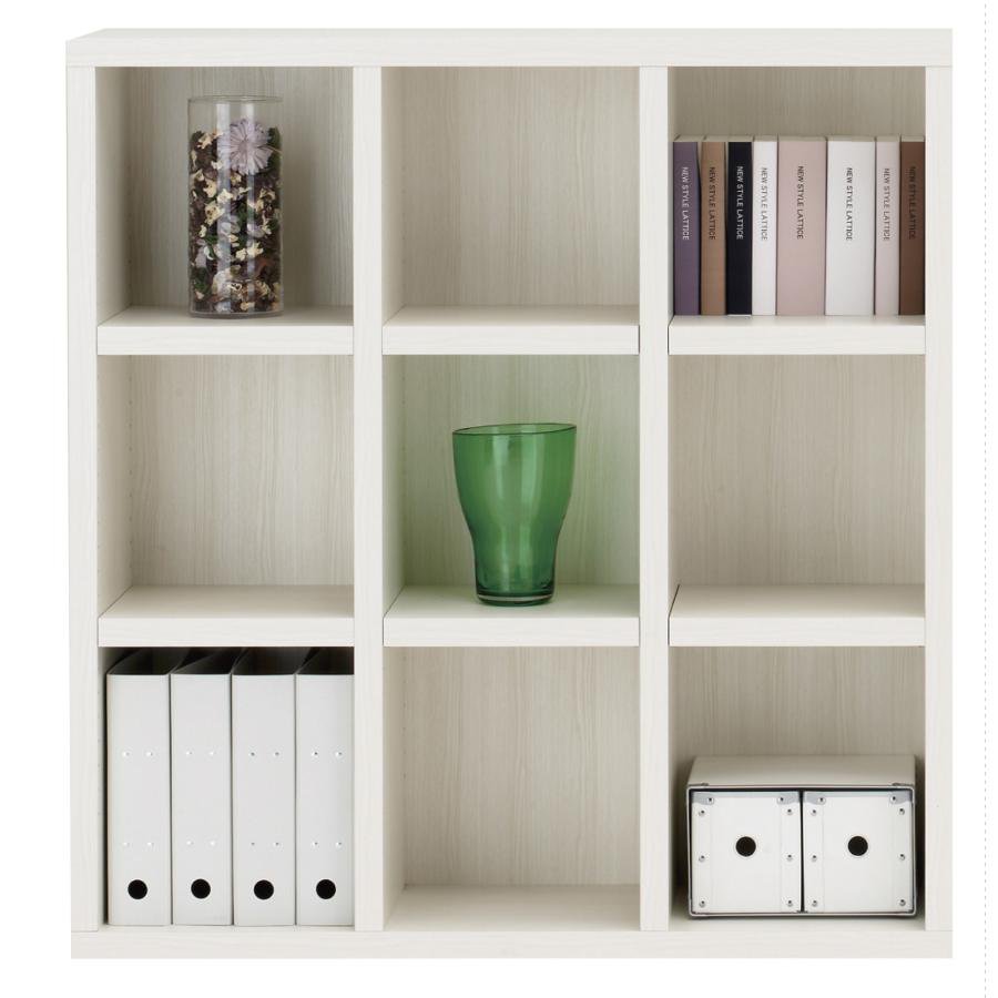 本棚 書棚 棚 シェルフ 収納棚 幅109.6cm 高さ113.8cm ラック ファイルラック リビングラック ホワイトウッド 完成品 日本製