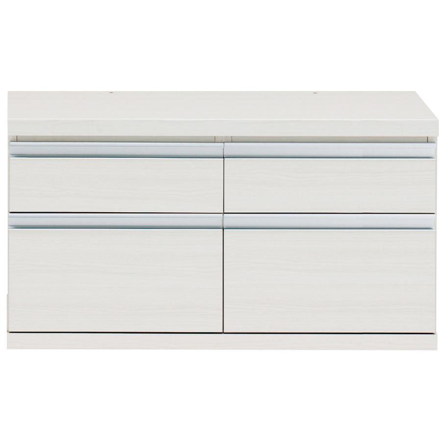 チェスト タンス ローチェスト 幅90cm 高さ48cm ホワイトウッド ローボード ロータイプ 完成品 日本製 ..