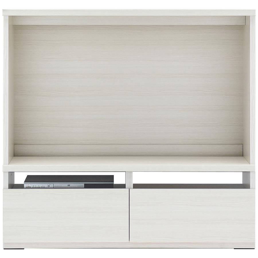 Rakuten - テレビ台 ローボード 日本製 完成品 リビング 幅120cm 壁面テレビ台 ホワイトウッド 壁面 TV台 AV収納 壁面収納 TVラック ハイボード 壁面テレビ台