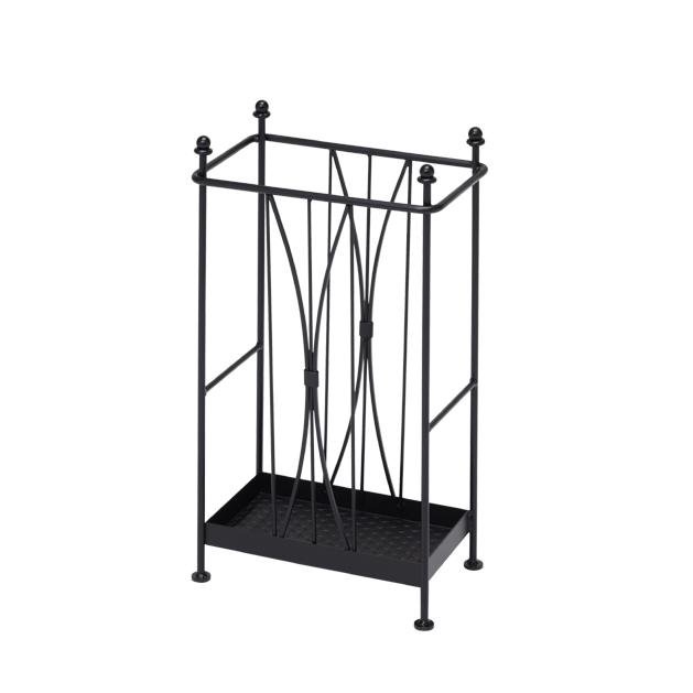 Rakuten - 傘立て ブラック色 W34.5 D20 H57 長方形 レクタングル アイアン アンブレラスタンド 日本製