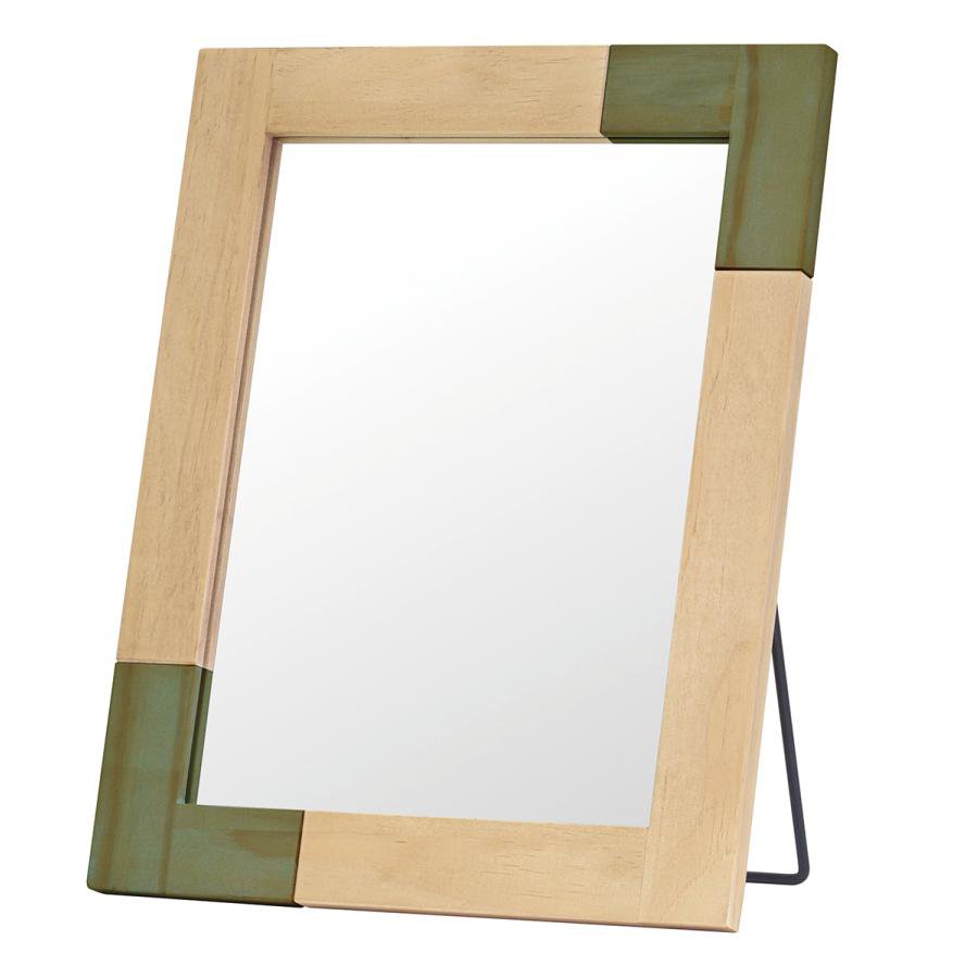 ■商品サイズ(デスクミラー)本体：幅30.0×奥行3.0×高さ38.0cm■素材フレーム：パイン材(オイル塗装仕上げ)ミラー：3mm厚■仕様重量：約1.2kg飛散防止フィルム加工済み