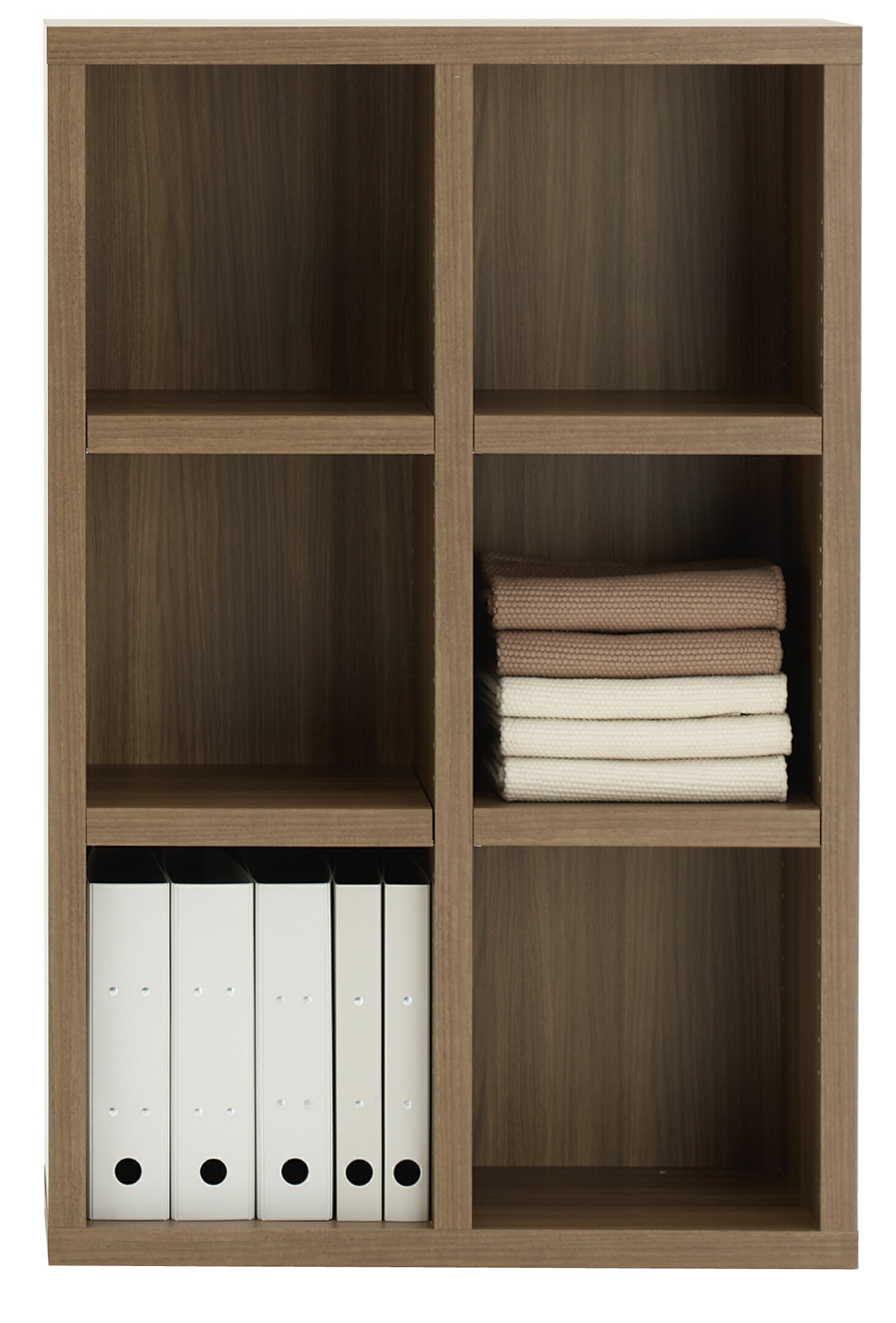 Rakuten - ラック オープンラック 幅75cm高さ114cm リアルウォールナット 本棚 完成品 棚 収納 収納棚 収納ラック ブックラック 日本製