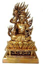 仏像 不動明王坐像 黄銅製/お不動さん怨敵調伏、勝負必勝、立身出世、商売繁盛 ご利益