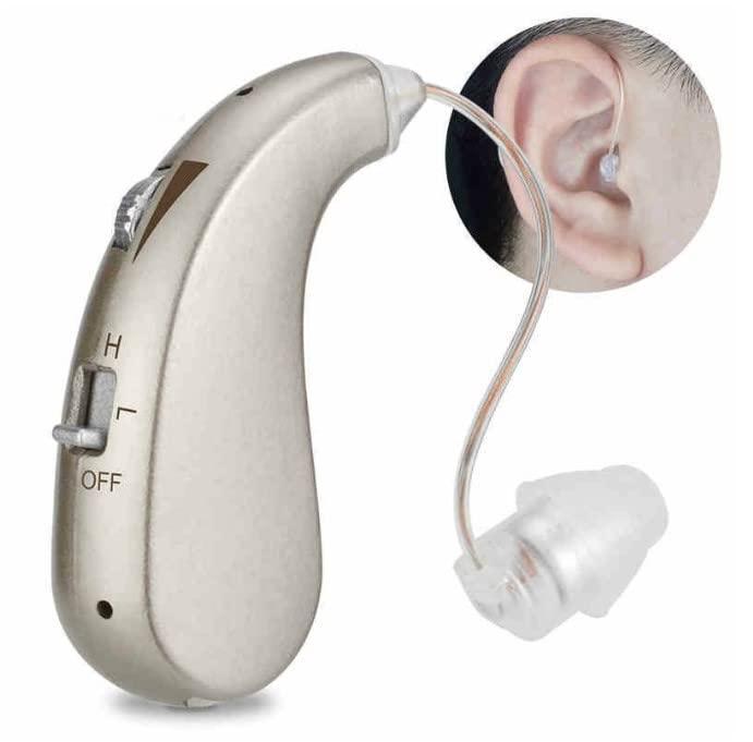Longsafe らくらく 集音器 高齢者 耳穴式 おすすめ 高品質 簡単操作 軽量 充電式 左右両用耳掛けタイプ かんたん やさしい ワイヤレス 日本語取扱説明書付き