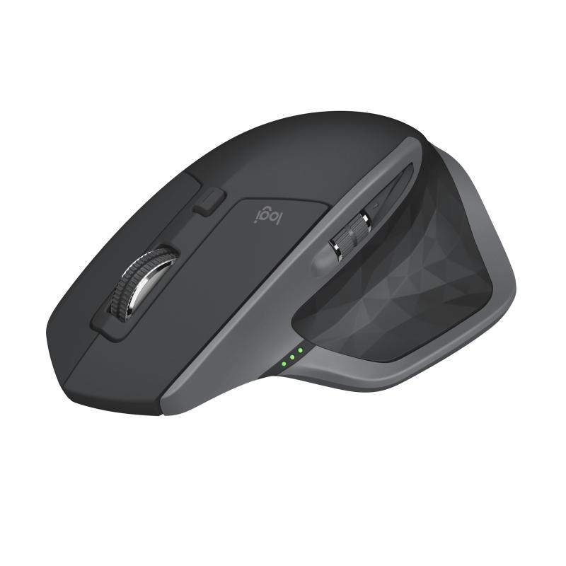 Logitech MX Master 2S - Mouse - laser - 7 buttons - wireless - 2.4 GHz - USB wireless receiver - graphite