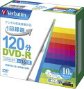 ビクター VICTOR バーベイタムジャパン Verbatim Japan 1回録画用 DVD-R CPRM 120分 10枚 ホワイトプリンタブル 片面1層 1-16倍速 VHR12JP10V1