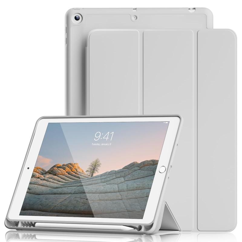 Lsmmpoba iPad 9/8/7 (10.2C` 2021/2020/2019) P[X yVz_[t O܂X^h I[gX[v/EFCNΉ iPad 9 P[X