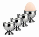 heizi エッグスタンド ステンレス製 4個セット 卓上 エッグホルダー エッグ カップ egg cup 卵 キッチンツール