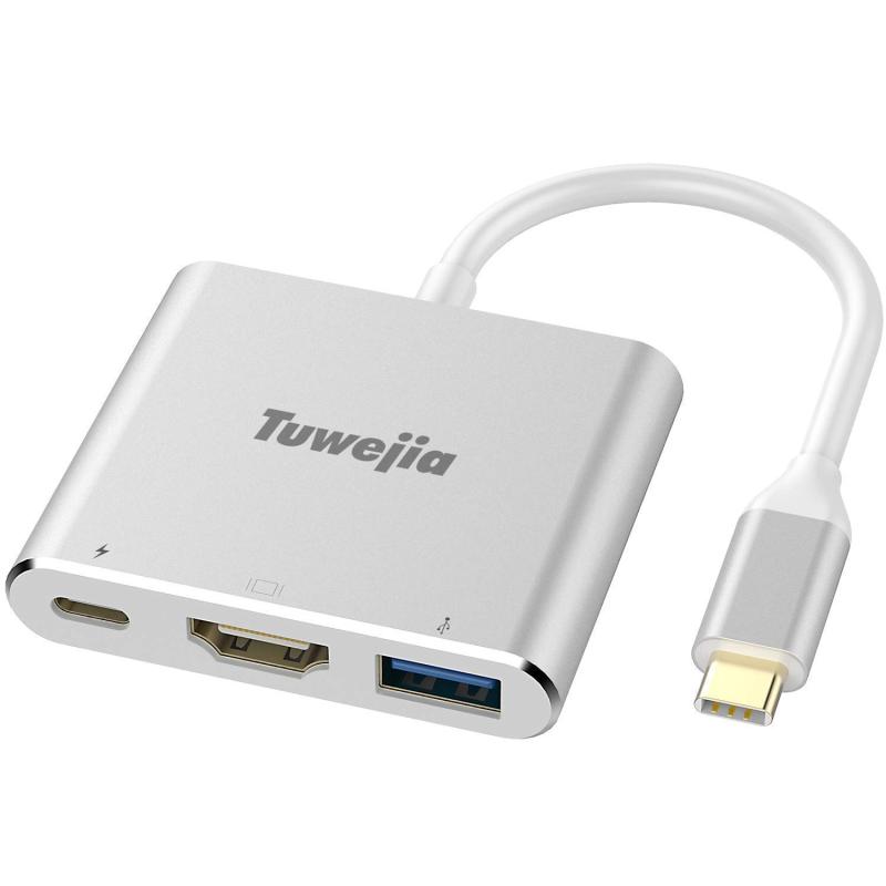 USB Type c HDMI A_v^ Tuwejia usb ^Cvc 4K 𑜓x hdmi|[g+USB 3.0|[g+USB^CvC}PD[d|[g 3-in-1 ϊ A_v^ UHDRo[^ MacBook Pro/MacBook Air 2023 iPad Pro 2023,jeh[XCb`