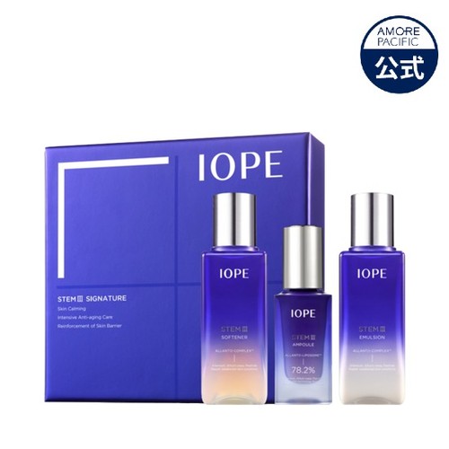 ＼SS限定！20%OFF／【IOPE公式】ステム3 シグネチャー 3点セット【アイオペ】【amorepacific】韓国コスメ　ステム エイジングケア 弾力ケア ツヤ ハリ キメ 輝き リフティング セラム バリア機能強化のサムネイル