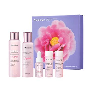 【公式】【Mamonde/マモンド】 お肌にたっぷり水分チャージ、フラワーアクアトーニングギフトセット（化粧水、乳液、美容液)【FLOWER AQUA TONING GIFT SET】