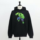 【新品】 バレンシアガ BALENCIAGA 600583 TLV58 Hulk Medium Fit Hoodie スウェット パーカー フーディー ブラック フロント キャラクター プリント メンズ レディース ユニセックス ブラック