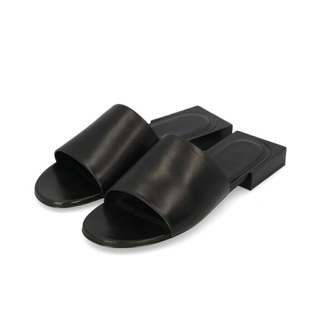 【新品】 バレンシアガ BALENCIAGA 653796 WA8FF BOX SANDAL サンダル ミュール ブラック 革 レディース