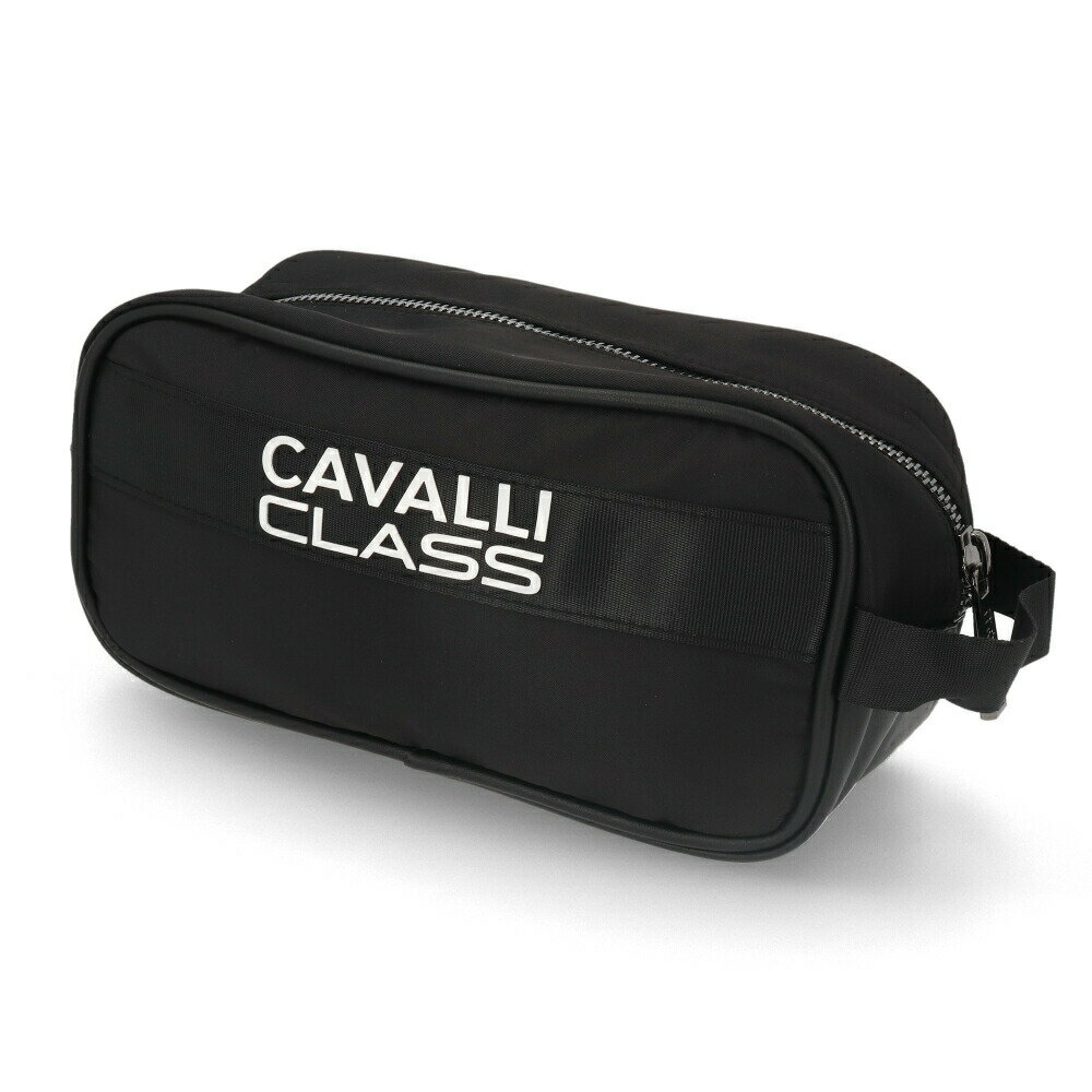  カヴァリクラス CAVALLI CLASS バッグ OXV10GSB049 05051 ユニセックス BLACK メンズ レディース ポーチ ハンドバッグ ロゴ