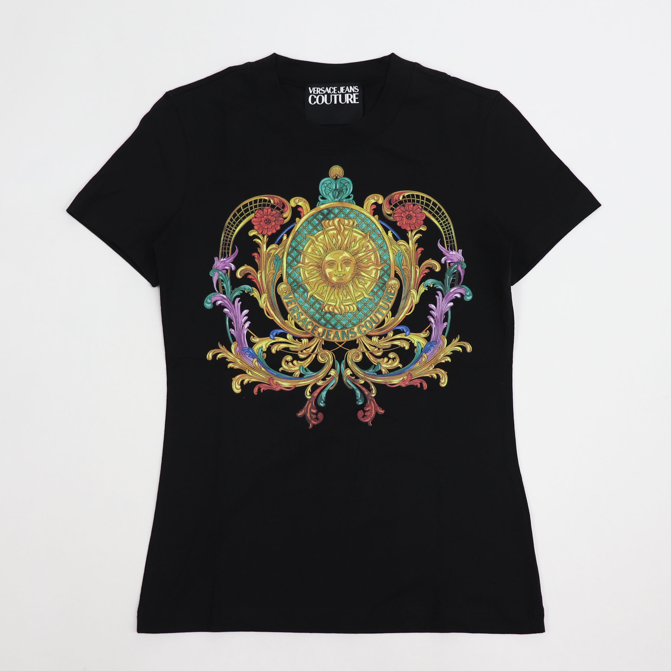 【新品】 ヴェルサーチ VERSACE 72HAHF02 CJ00F VERSACE Tシャツ/半袖Tシャツ 899 レディース