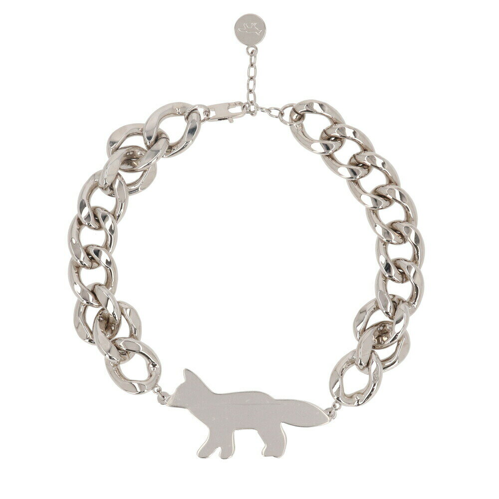  メゾン キツネ MAISON KITSUNE アクセサリー ネックレス JU06600AP0007 P900 ユニセックス SILVER ネックレス メンズ レディース チェーン 大ぶり フォックス