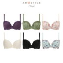 ★セール20％OFF★ アモスタイル AMOSTYLEステッチ チャーミングラマー ブラ＆ショーツセット【A,B,C,Dカップ】AMST1184 WHU Hikini JX