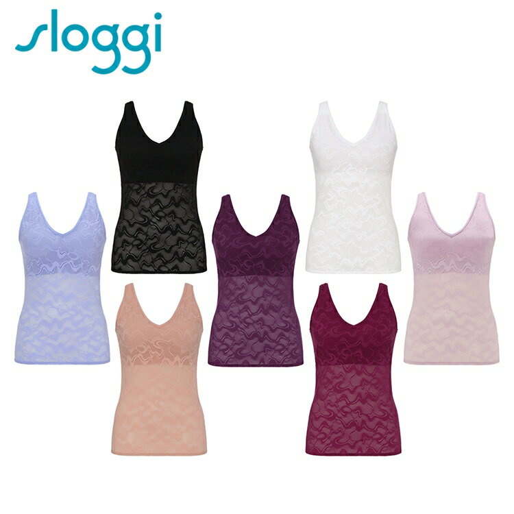 [トリンプ]スロギー ゴー オールラウンド レース カップ付きトップ sloggi GO Allround Lace Shirt 01 JX インナー レディース 袖なし タンクトップ ノースリーブ 下着 肌着 トップス