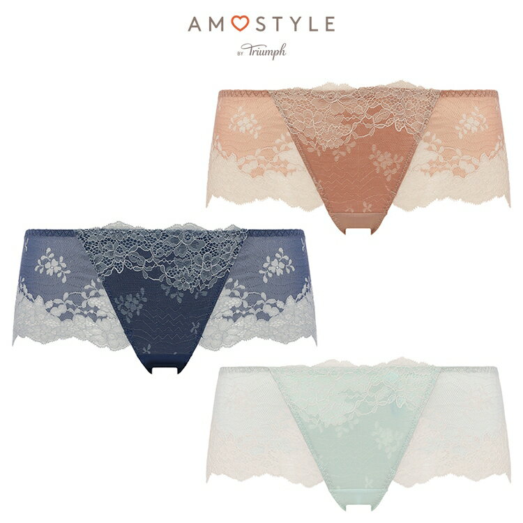 ★セール再値下げ72％OFF★[アモスタイル]ボーイズレングス グレイスフルシャインAMST1375 PT JX ショーツ レディース 下着 総レースのサムネイル