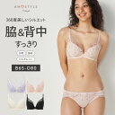 チャーミングラマースリムラインDeepV ブラ＆ショーツセット ラインアートステッチAMST1410 WHU2 + Hikini JX