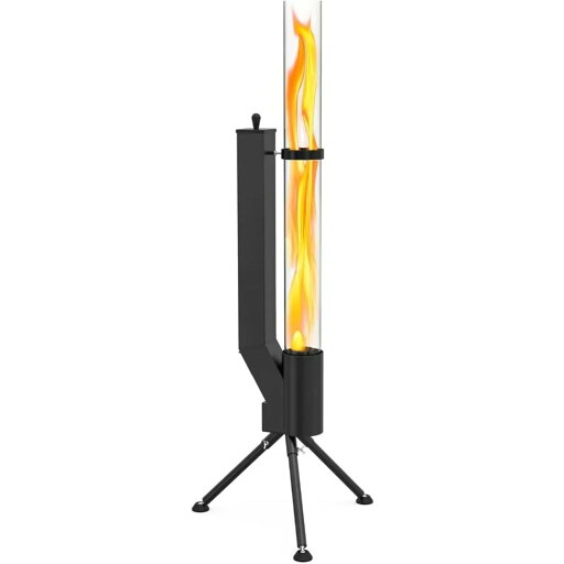 58インチペレットストーブ、パティオヒーター木質ペレットヒーター、屋外用ペレットファイヤーピット - 無煙木質ペレット燃焼炎、屋外裏庭焚き火、キャンプパティオガーデンピクニック用暖炉 58インチペレットストーブ、パティオヒーター木質ペレットヒーター、屋外用ペレットファイヤーピット - 無煙木質ペレット燃焼炎、屋外裏庭焚き火、キャンプパティオガーデンピクニック用暖炉