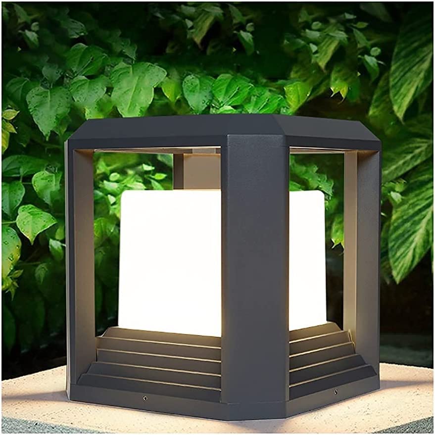 玄関灯 門灯 門柱灯 LED 屋外ポストキャップライト おしゃれ ポストランプ ピラーライト ドアポストランプ 置き型 密閉 防雨 外灯ライト 景観ライト ガーデンライト 外灯器具 照明器具 取り付け簡単