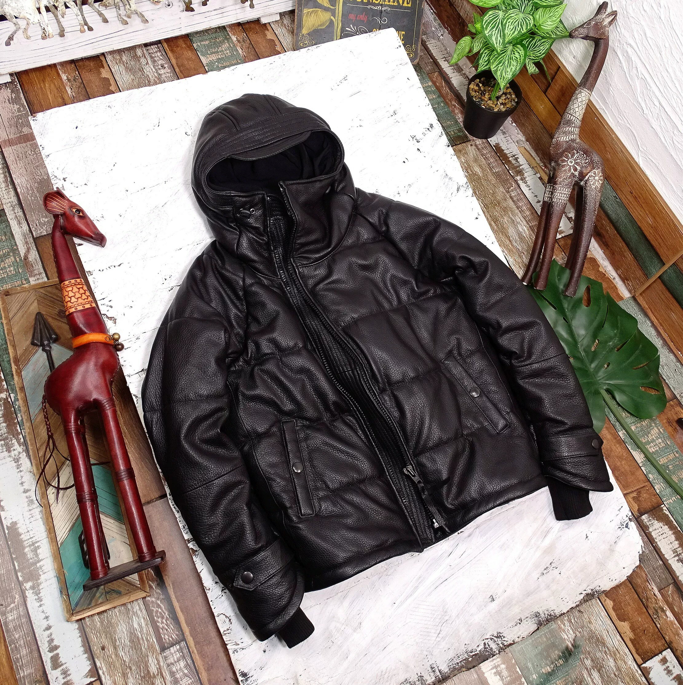 乐天商城 - 秋冬 新品 レトロ 羊革 本革 格好良い メンズライダースジャケット暖かい 防寒 革ジャン S～4XL