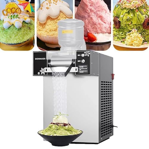 小型スノーコーンスラッシーメーカー、業務用スノーフレーク製氷機、速度を調整する機械式ノブ、360W 電気氷削り機、60kg/24H 商用スノーフレーク製氷機、家庭、オフィス、パーティー、スーパーマーケット カフェ用