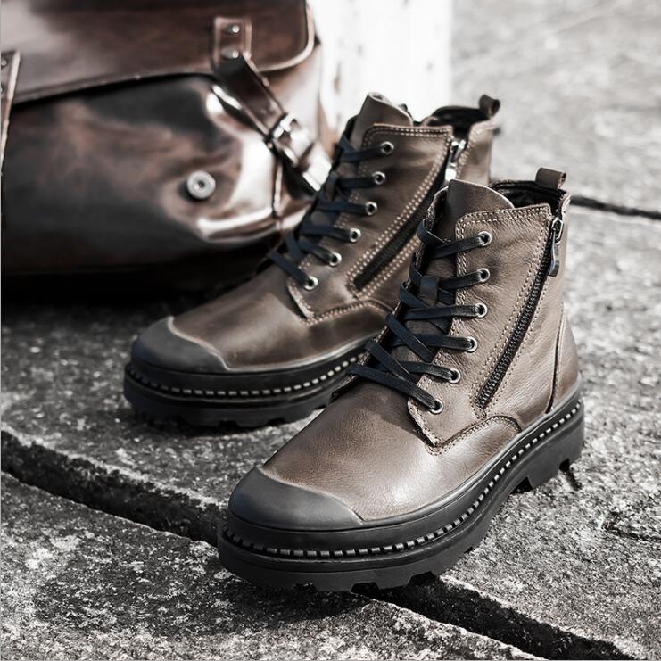 本革　レーシングブーツ バイク用靴 ツーリング 防寒 防水 ライディング オフロードオートバイ 大きい..