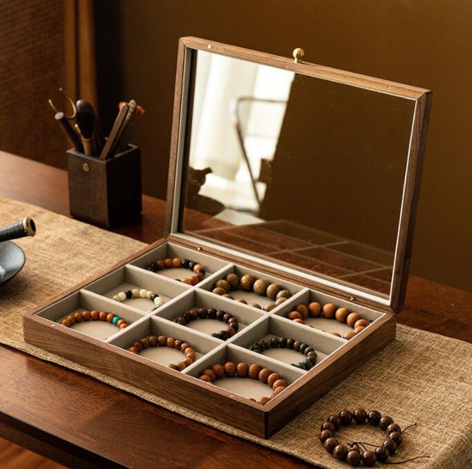 乐天商城 - アクセサリーケース ジュエリーボックス 木製 アンティーク風 ジュエリーケース アクセサリーボックス 大容量 引き出し 小物入れ アクセサリー 収納 おしゃれ ケース コンパクト 可愛い ネックレス ピアス リング ネックレス 指輪 宝石 新生活