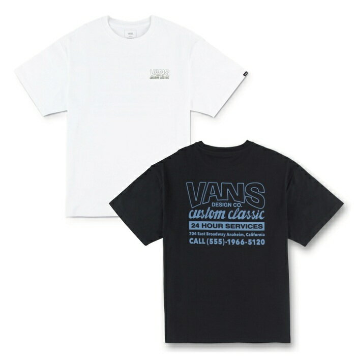 VANS 반즈 밴즈 탑스 T셔츠 컷소우 CUSTOM LOGO SS TEE VN000NNJ 반소매 T셔츠 프린트 T셔츠