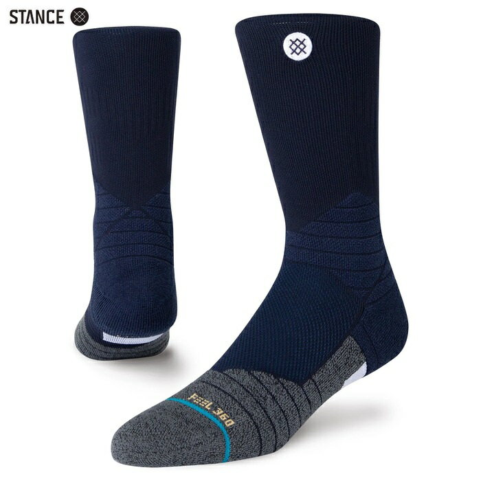 STANCE SOCKS スタンス ソックス 靴下 ICON SPORT CREW クルーソックス ネイビー メンズ/フリー