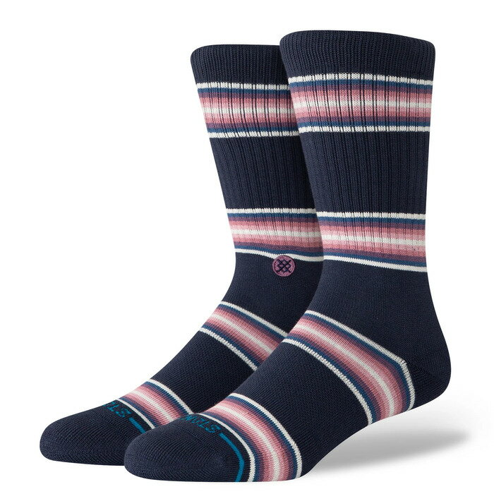 STANCE SOCKS スタンス ソックス 靴下 HILL TOP CREW クルーソックス ネイビー メンズ/フリー