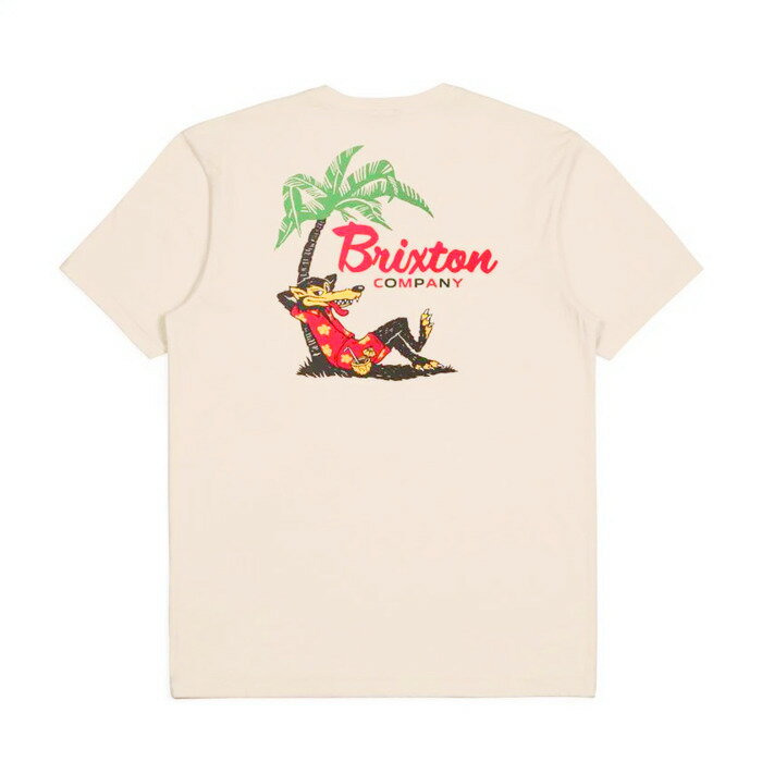 BRIXTON ブリクストン トップス Tシャツ カットソー LEISURE SHORT SLEEVE TAILORED TEE ベージュ ナチュラル/M-XL