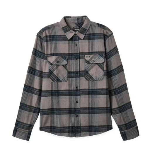 BRIXTON ブリクストン シャツ BOWERY L/S FLANNEL ネルシャツ ブラック×グレー×ブルー チェック/S-XL BRIXTON ブリクストン シャツ BOWERY L/S FLANNEL ネルシャツ ブラック×グレー×ブルー チェック/S-XL