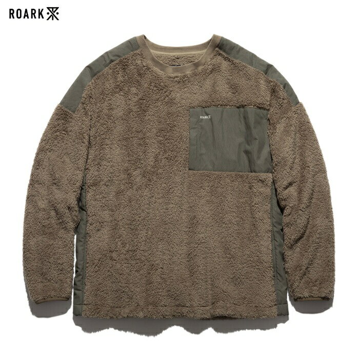 ROARK REVIVAL ロアーク リバイバル トップス GEN3 FLEECE P/O CREW フリース サンドベージュ/M-XL