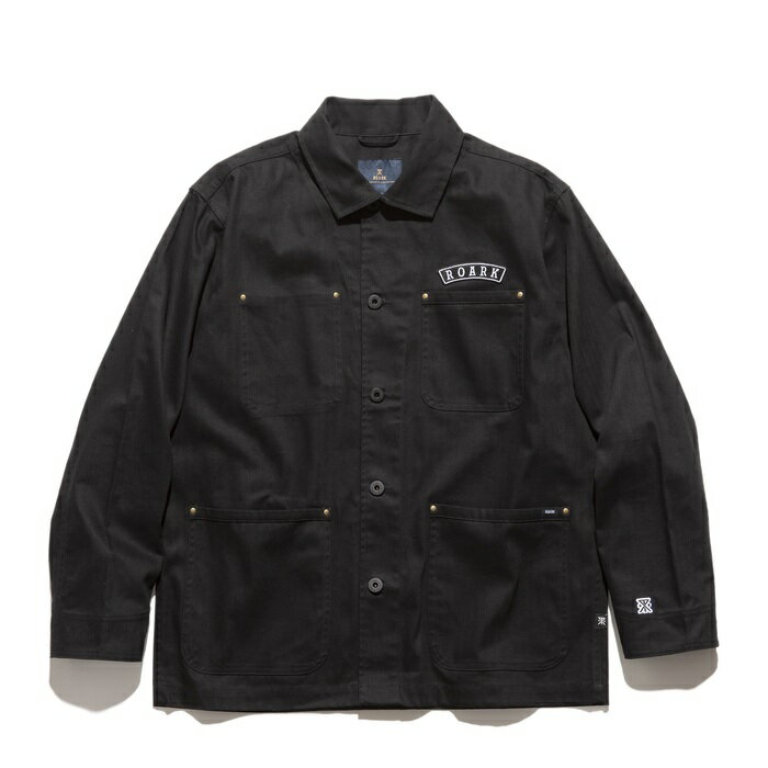 ROARK REVIVAL ロアーク リバイバル ジャケット アウター ATLAS JACKET - FIREPROOF カバーオール ブラック/M-XL