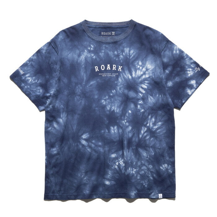 ROARK REVIVAL ロアーク リバイバル トップス Tシャツ カットソー ”EXPEDITION” TIEDYE TEE TEE 半袖Tシャツ ブルー/S-XL