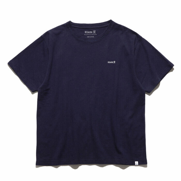 ROARK REVIVAL ロアーク リバイバル トップス Tシャツ カットソー HEMPCOTTON H/W TEE 半袖Tシャツ ネイビー/S-XL