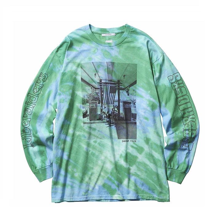 Liberaiders リベレイダース トップス Tシャツ カットソー TIEDYE L/S TEE 長袖Tシャツ グリーン マルチカラー/S-XL