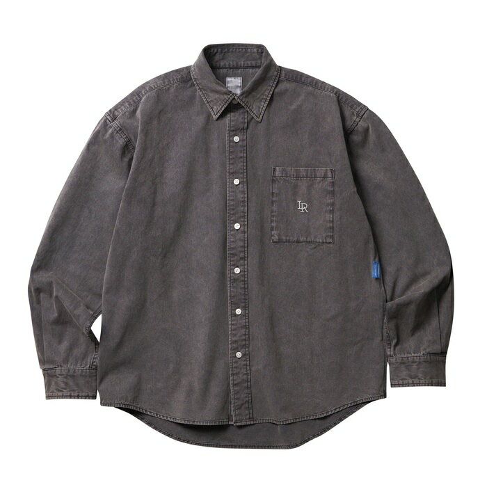 Liberaiders リベレイダース トップス シャツ GARMENT DYED OXFORD SHIRT 長袖シャツ チャコールグレー/S-XL