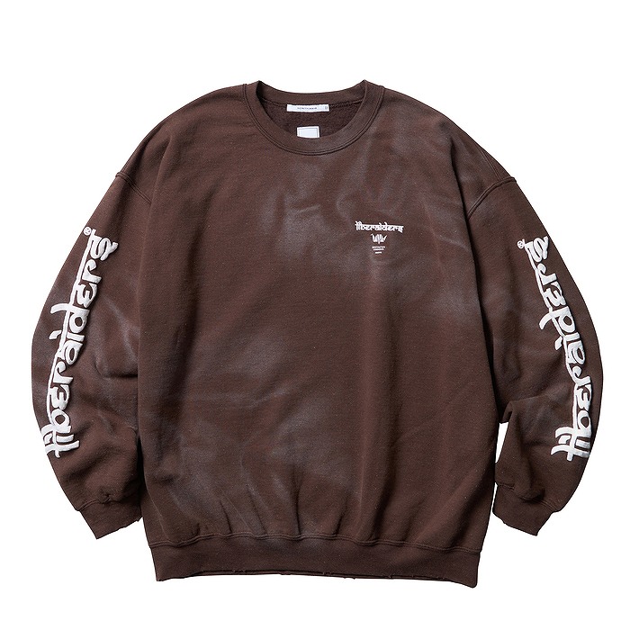 Liberaiders リベレイダース トップス スウェット LR SLEEVE LOGO VINTAGE CREWNECK トレーナー ブラウン/M-XL